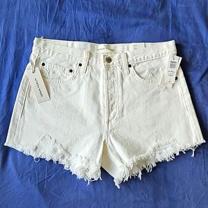 Aritzia Denim Forum Ex Boyfriend Short White 27